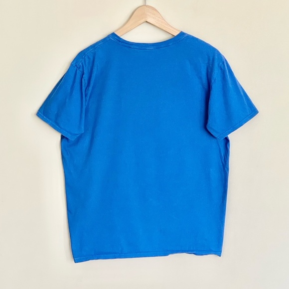 Ron English Popaganda Fat Tony The Tiger Graphic Blue T Shirt Adult size Large - Picture 5 of 6